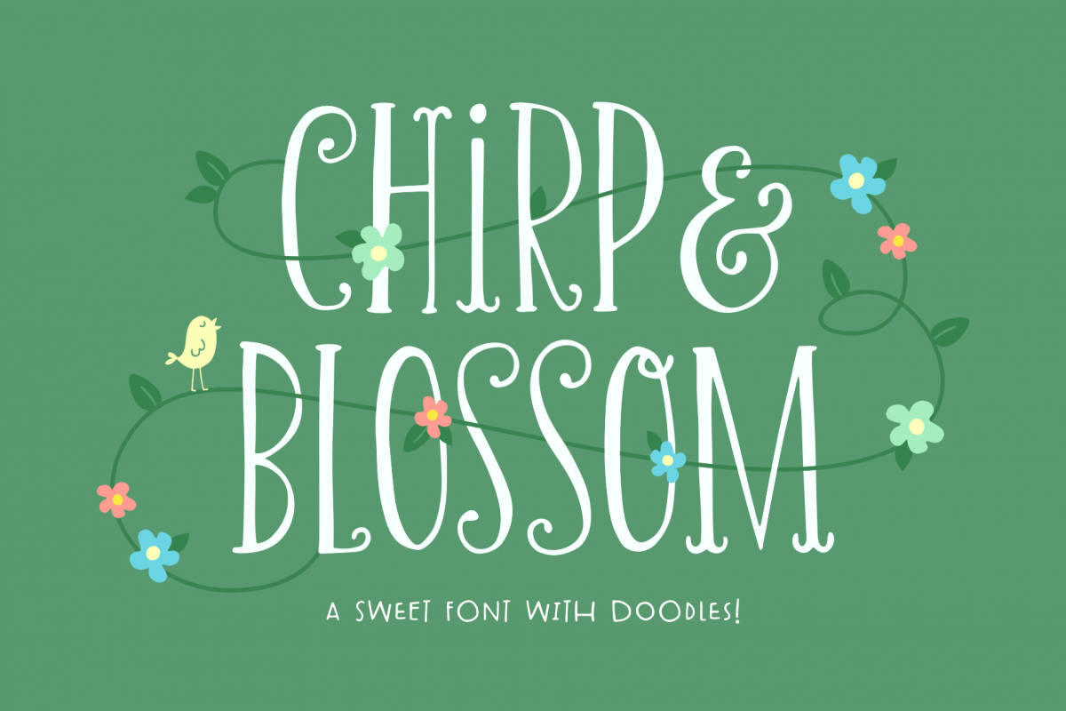 Chirp & Blossom Font example image 1