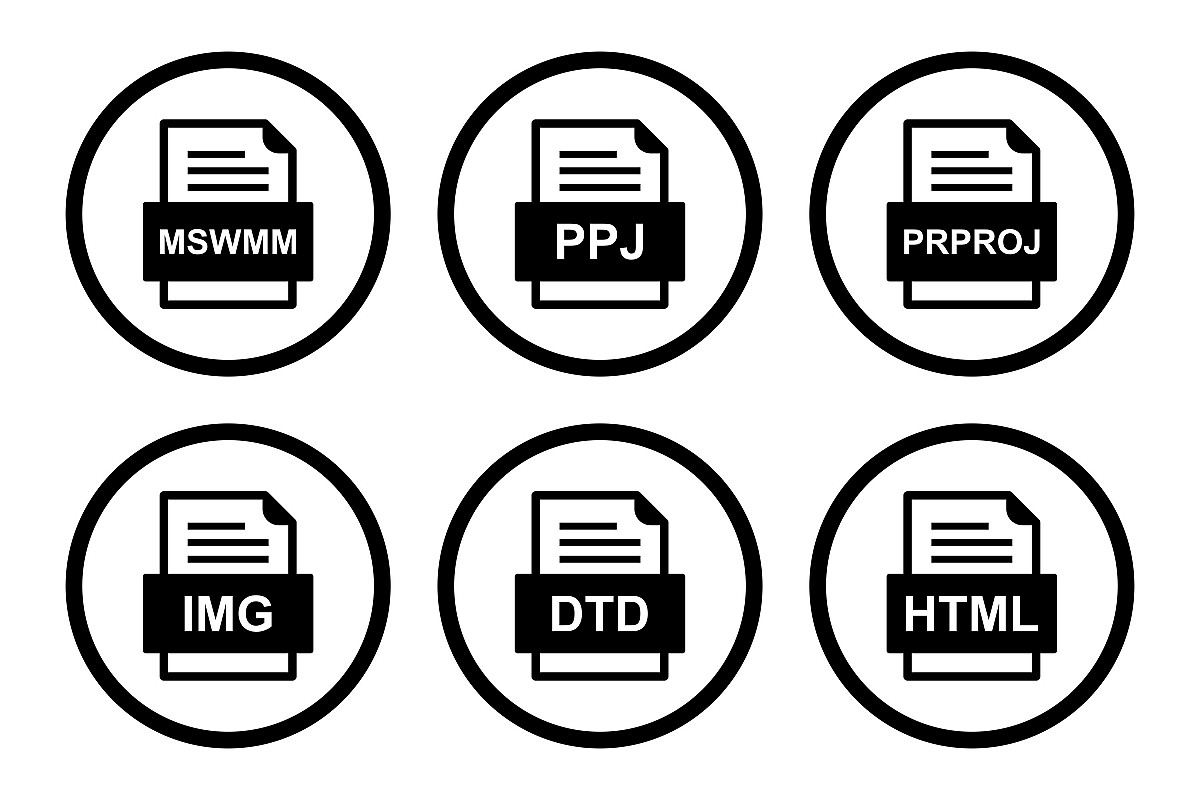 Set Of File Formats Icons example image 1