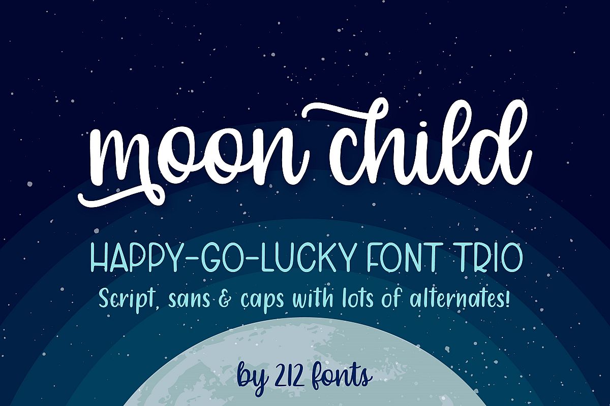 Moon Child Font Trio example image 1
