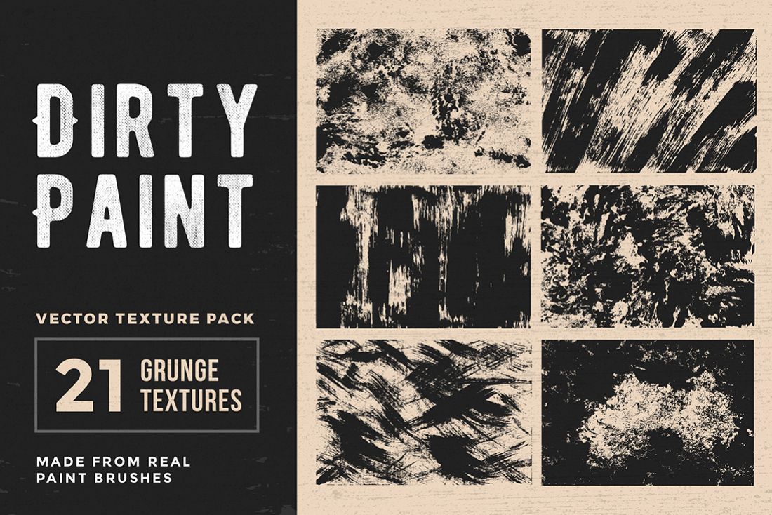Dirty Paint – Vector Texture Pack example image 1