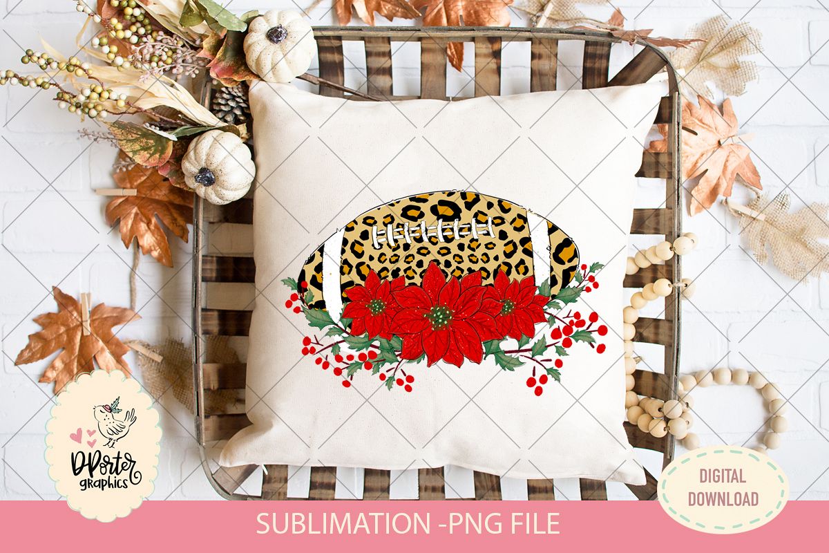 Football animal print sublimation png example image 1