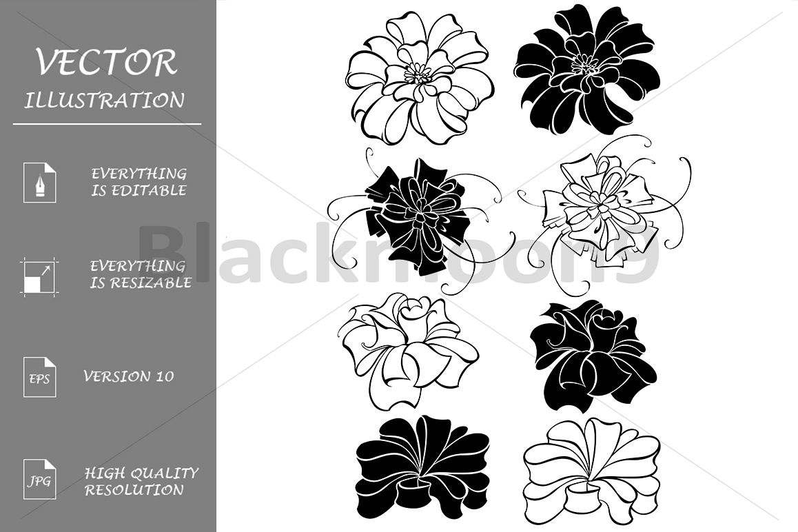 Stylized Luxury Bows example image 1