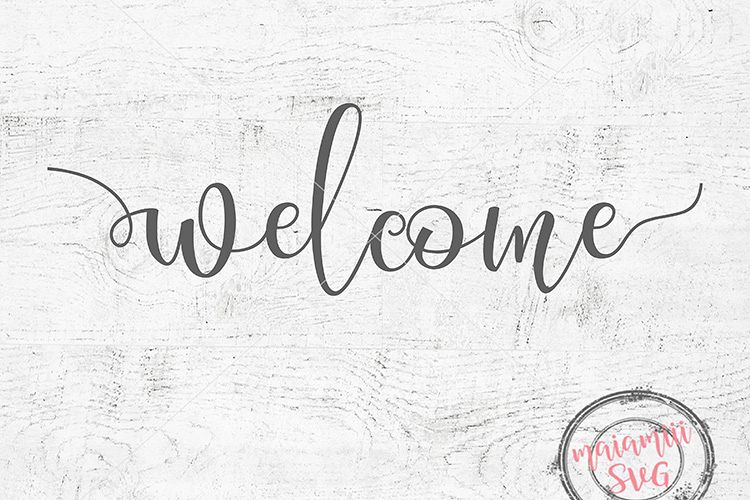 Welcome Svg, Front Door Svg, Wood Sign Svg example image 1