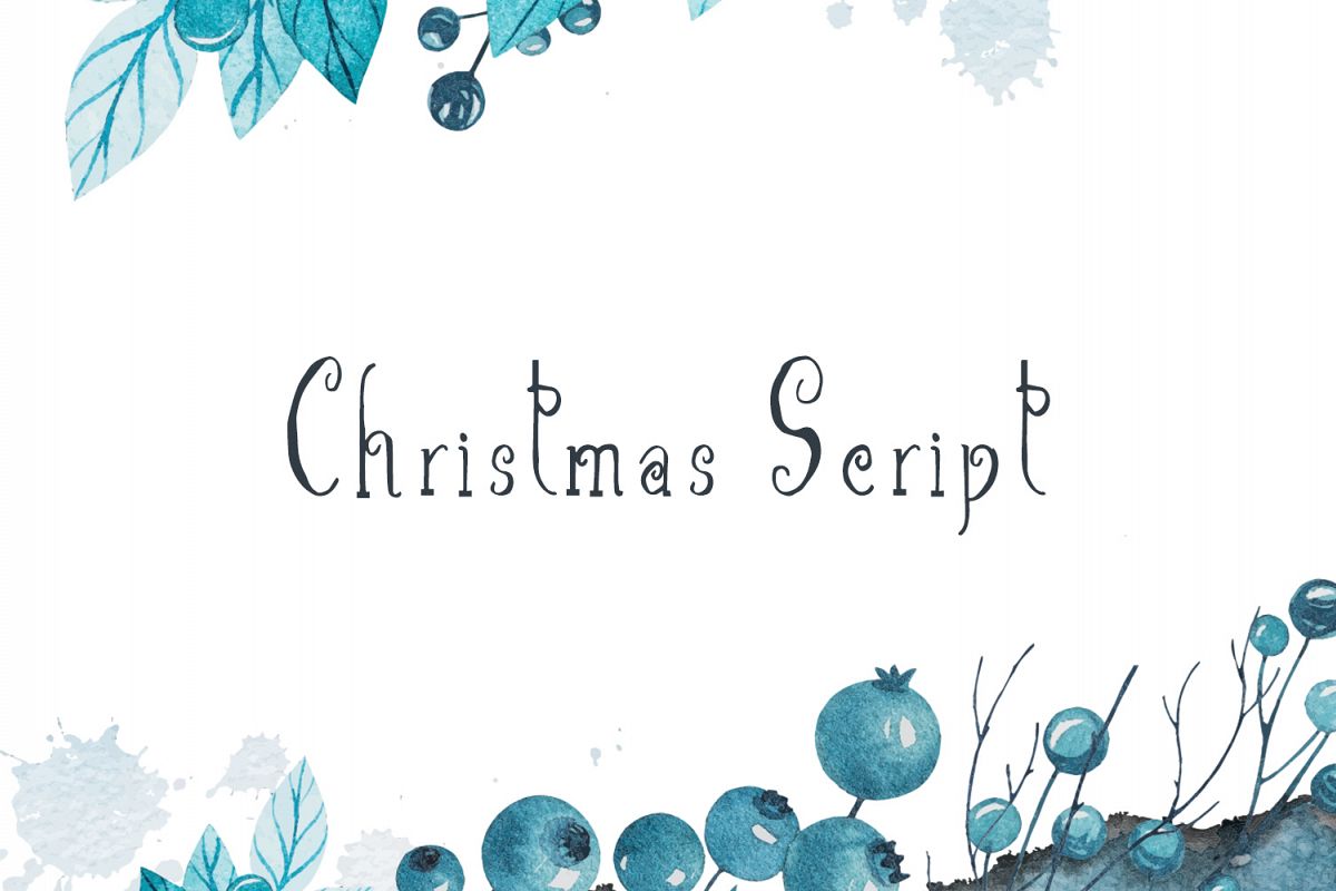 Christmas Script Font example image 1