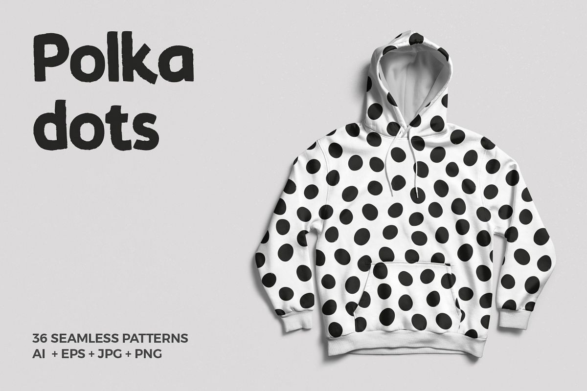 Polka Dots Seamless Patterns example image 1