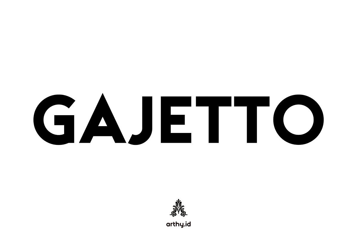 Gajetto Dispay Font example image 1