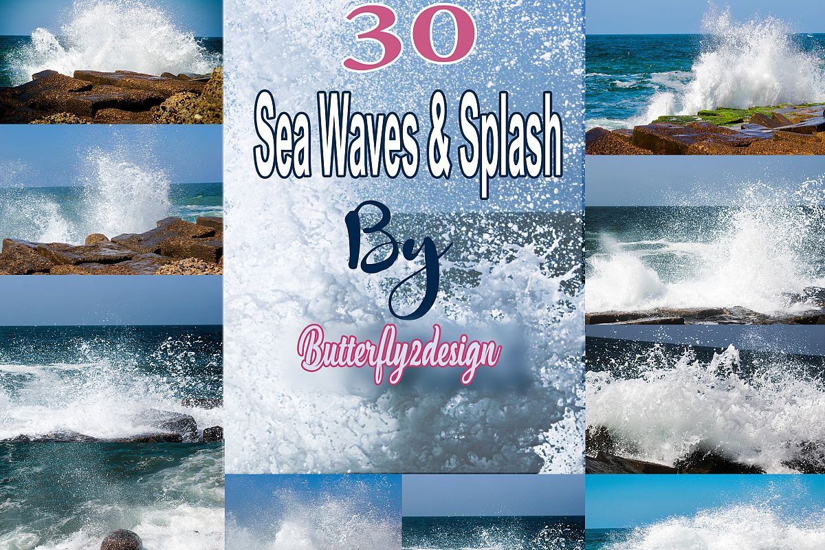 30 Sea waves & Splash example image 1