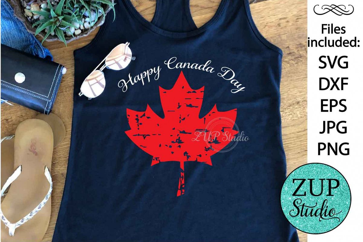 Maple Leaf Canada Day Digital Cutting files file 145 example image 1