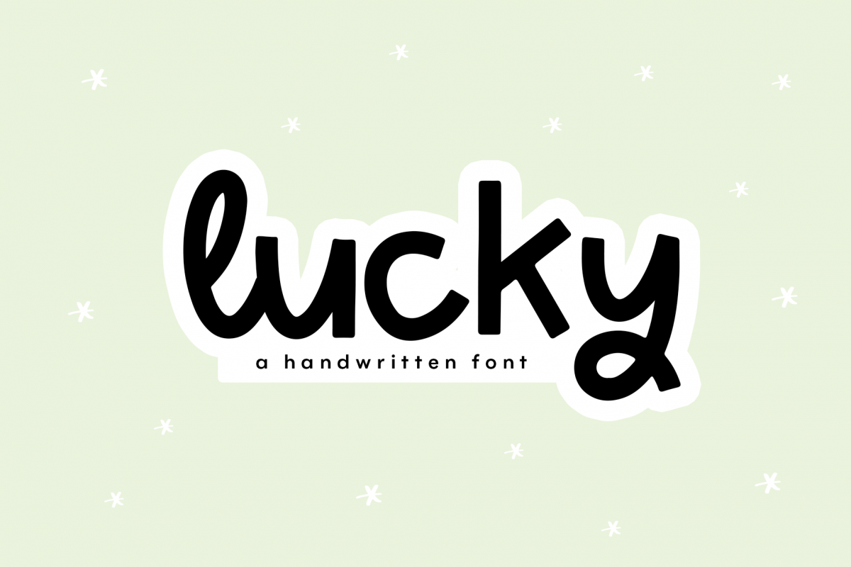 Download Lucky - A Handwritten Display Font (520295) | Display ...