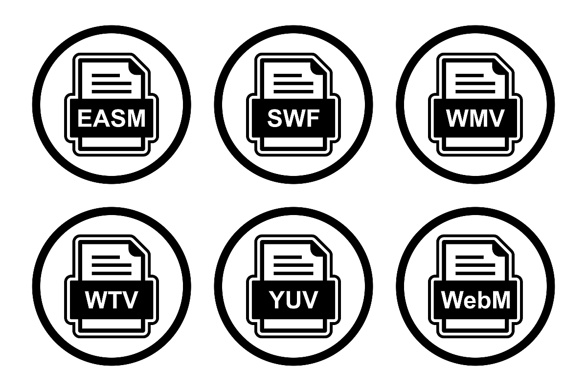 Set Of File Formats Icons example image 1