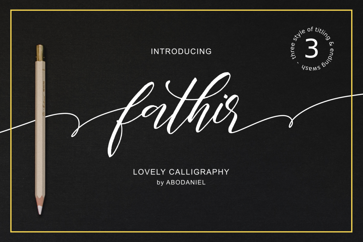 Fathir - Lovely Calligraphy - example image 1