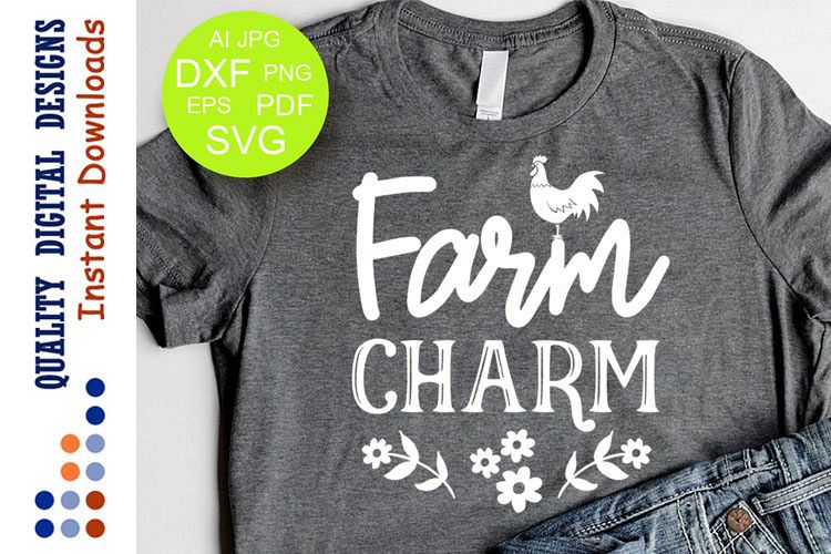 Farm Charm SVG Farmer example image 1