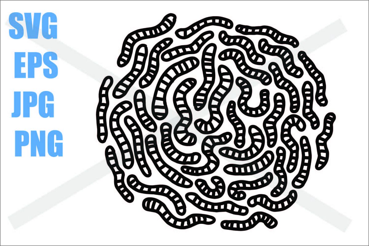 Worms - SVG EPS JPG PNG example image 1