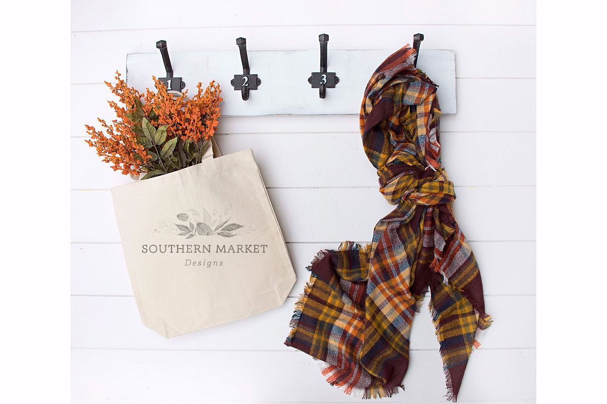 Fall Canvas Tote Bag Mock Up Photo Stock Photography example image 1