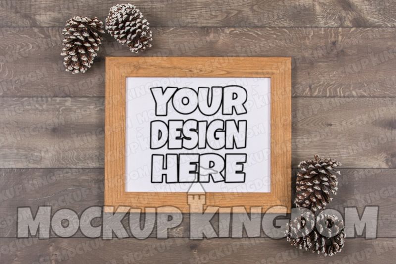 Picture Frame Mockup, Blank Frame Artwork, Canvas Mockup example image 1