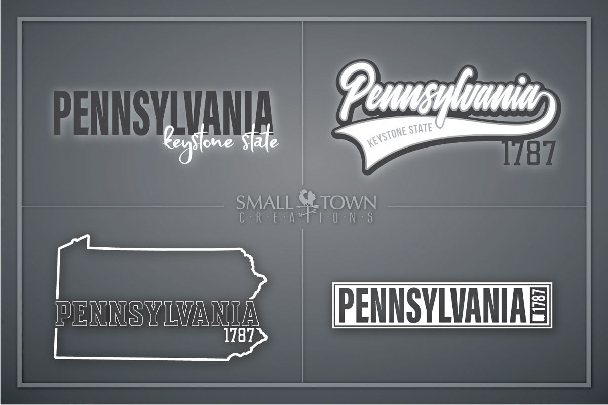 Pennsylvania, Keystone State - slogan, PRINT, CUT & DESIGN example image 1