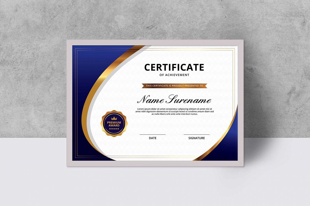 Certificate example image 1