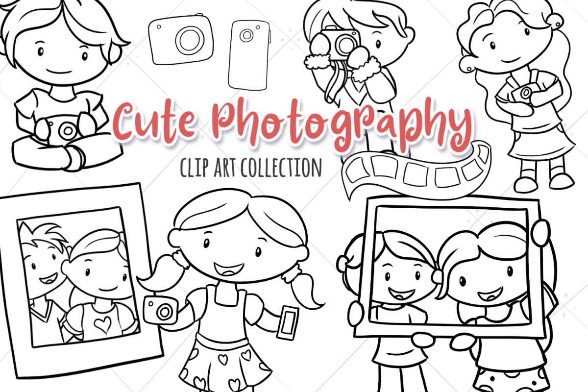 Cute Photography Digital Stamps example image 1