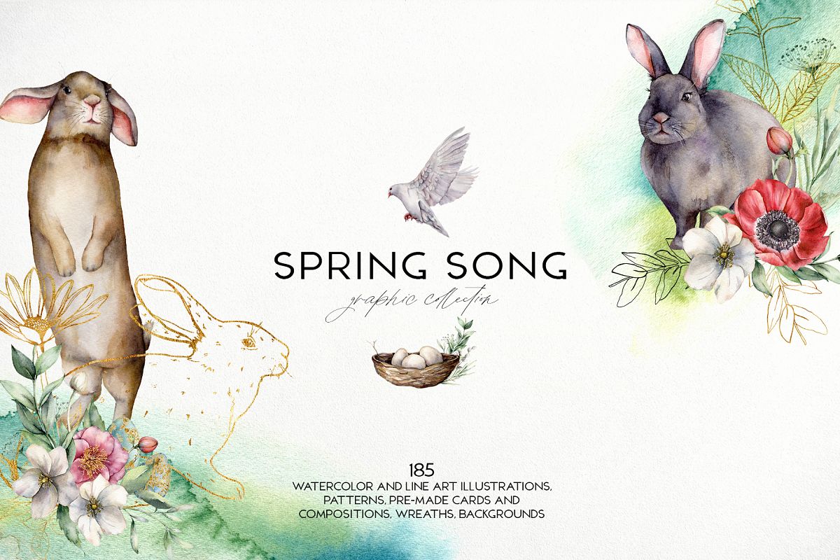 Spring song. Graphic collection example image 1