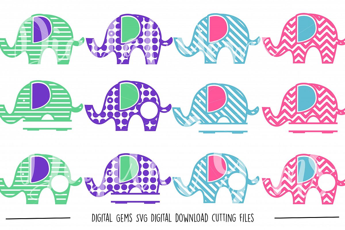 Elephant SVG / DXF / EPS / PNG files example image 1