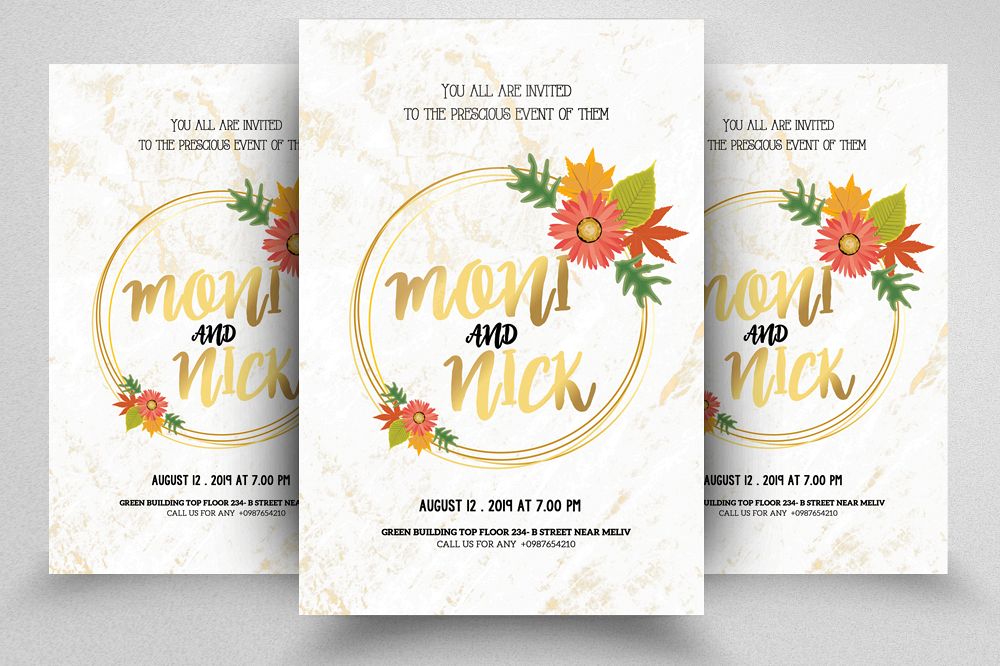 Save The Date Invitation Flyer Template example image 1