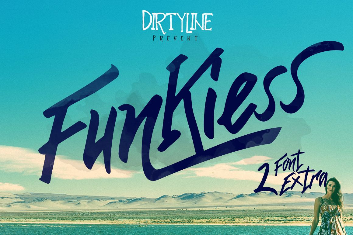 Funkiess - Display Typeface + Bonus example image 1