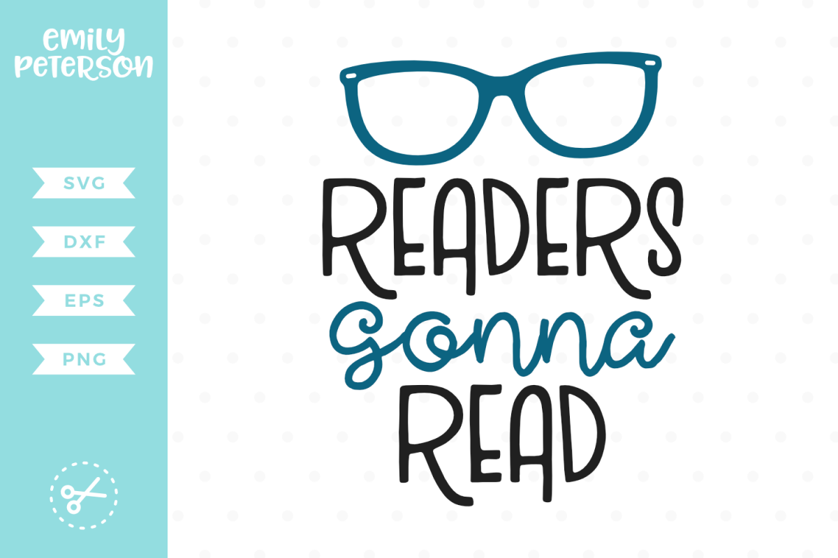 Readers Gonna Read SVG DXF EPS PNG example image 1
