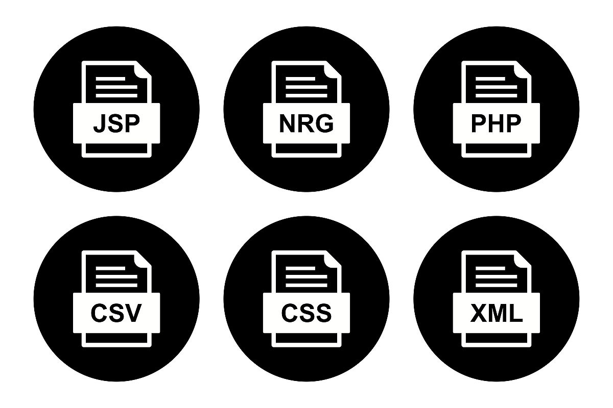 Set Of File Formats Icons example image 1