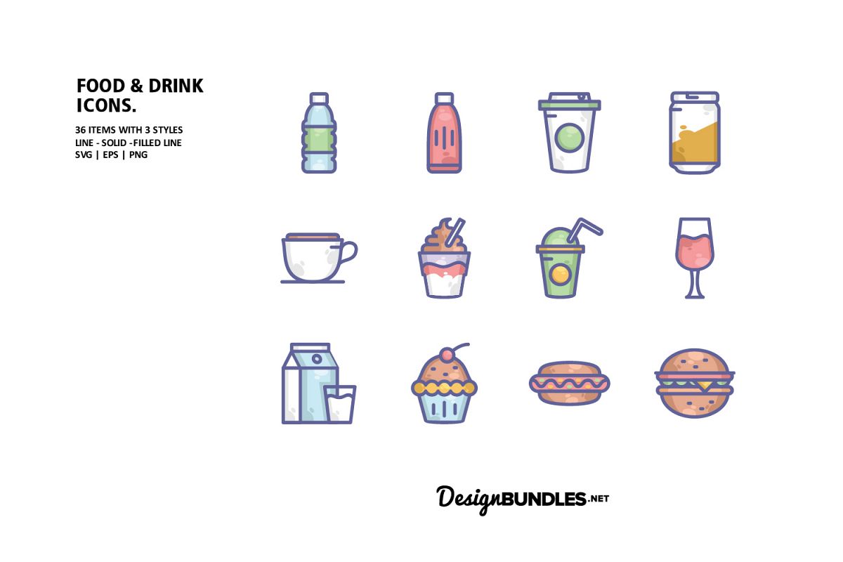 Food and Drink Icons example image 1