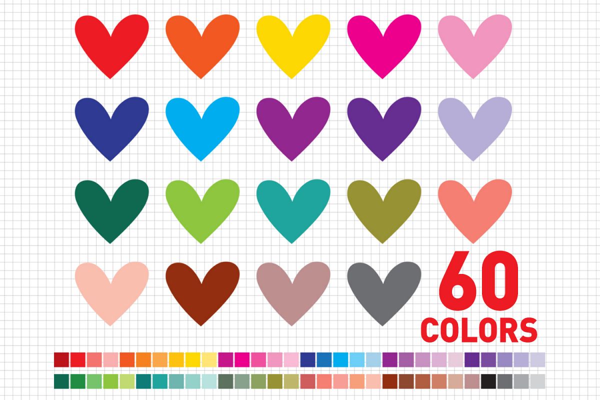 Heart / Love / Heart Clipart / Valentine Heart Clip Art / Valentine's Day / Heart Graphic and Illustrations example image 1