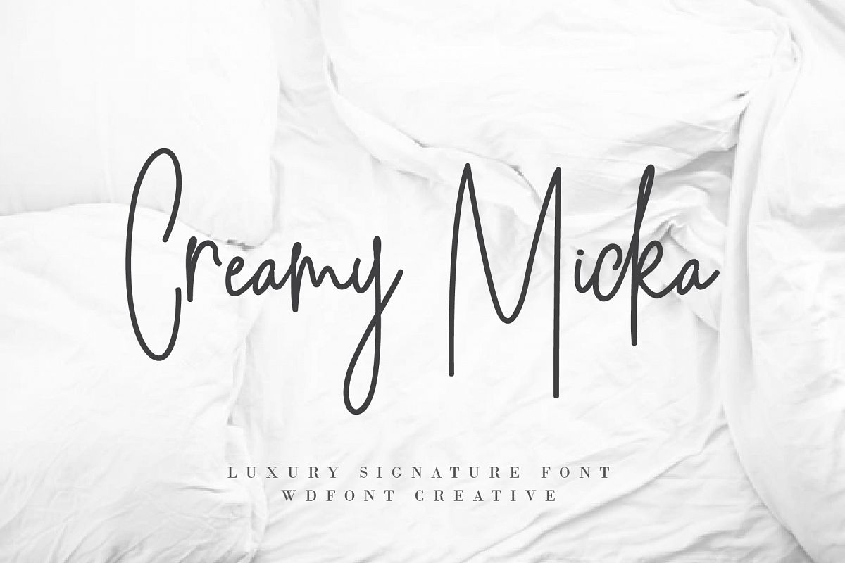 Creamy Micka | Luxury Signature Font example image 1