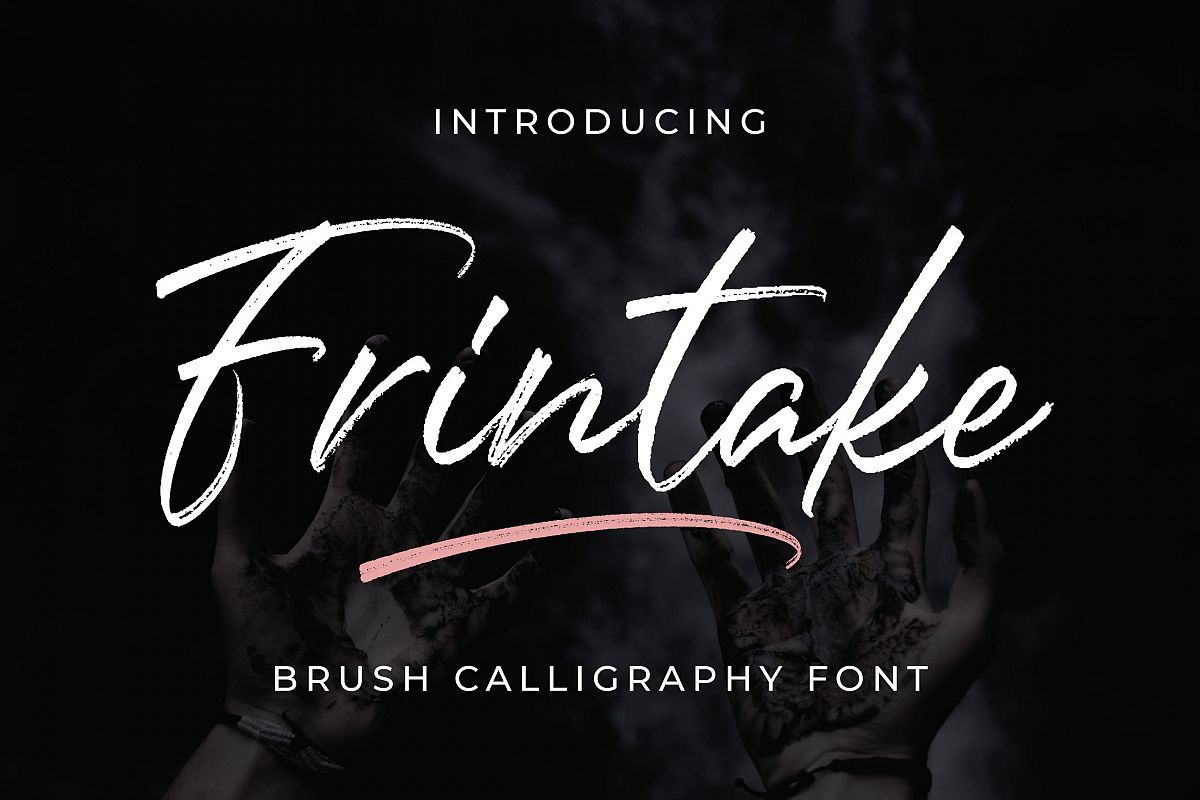 Frintake - Brush Calligraphy Font example image 1
