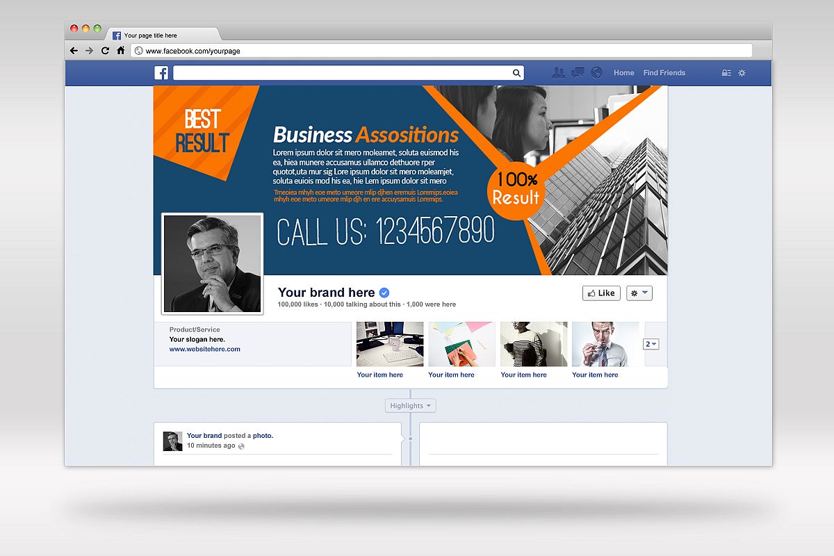 Business Facebook Timelines 05 example image 1