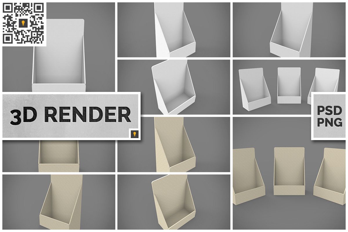 Table Top Display 3D Render example image 1