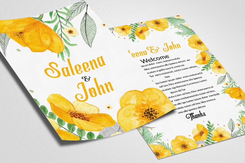Double sisded Save The Date Invites Card example image 1