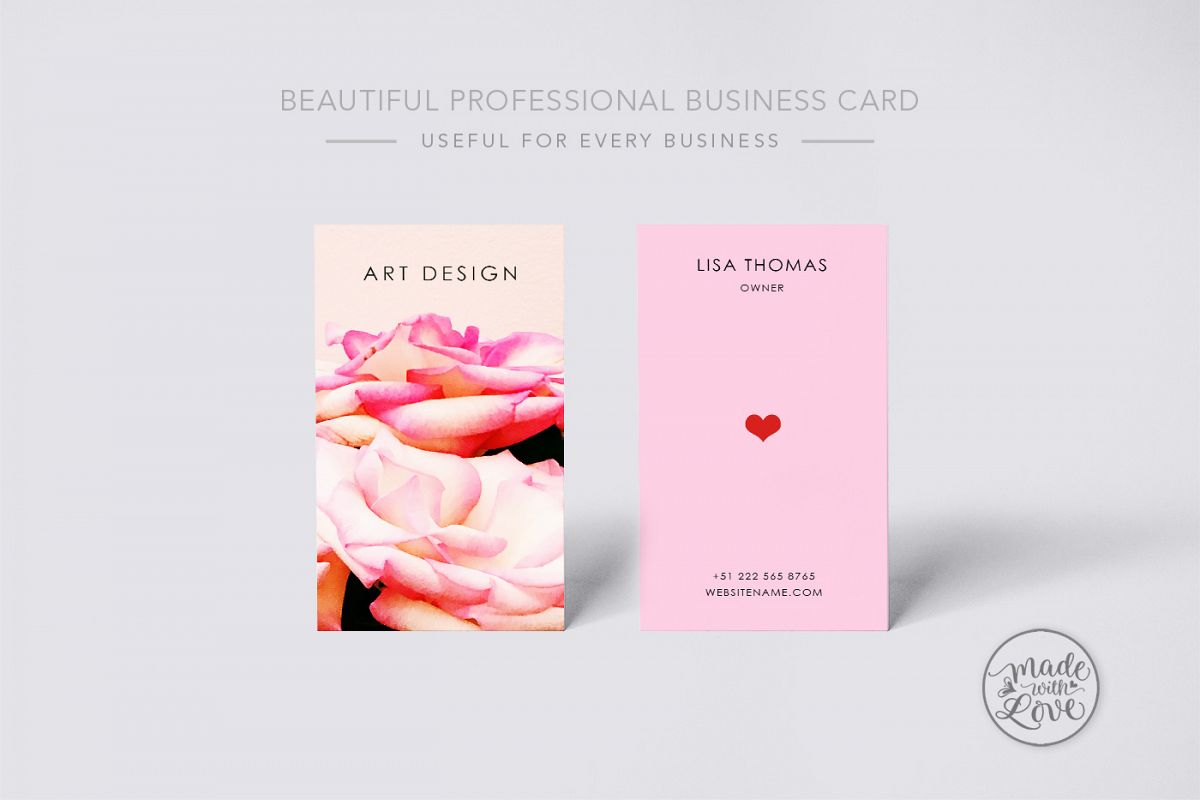 Beautiful creative art business Card example image 1