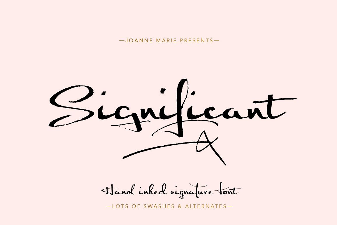 Significant Signature Font example image 1
