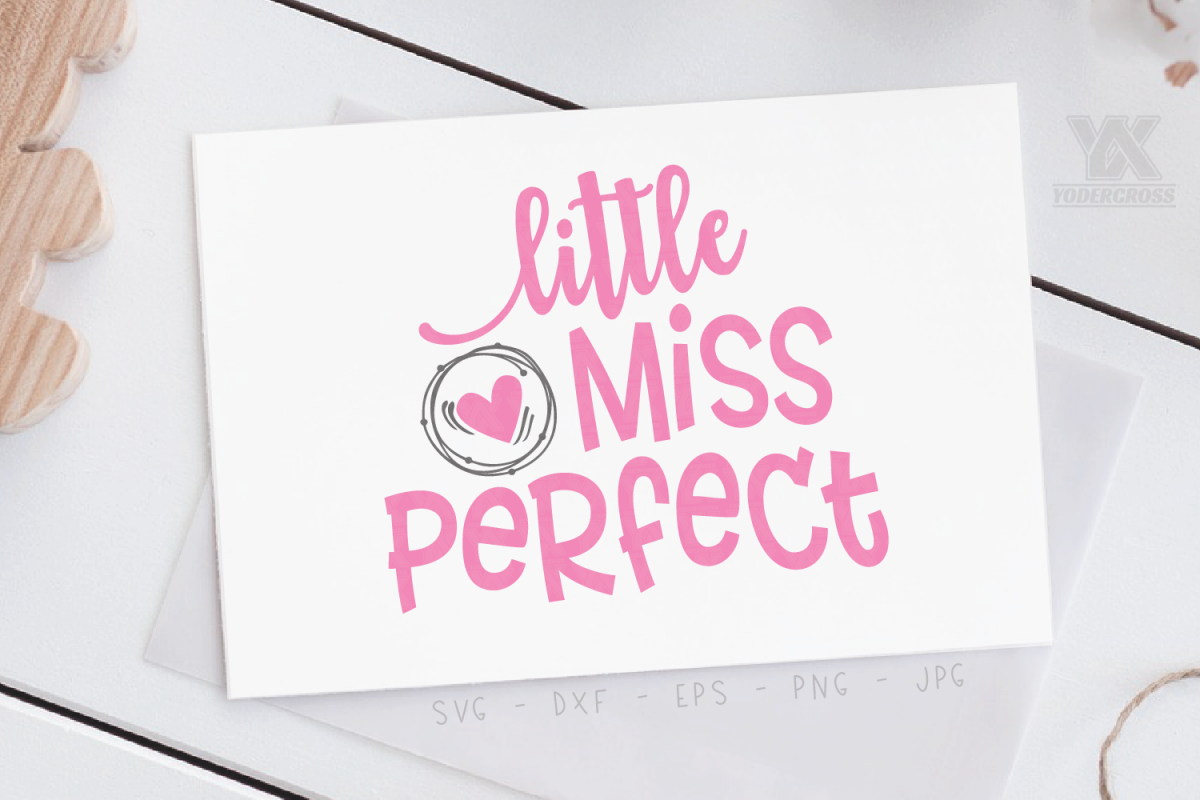 Little Miss Perfect SVG example image 1