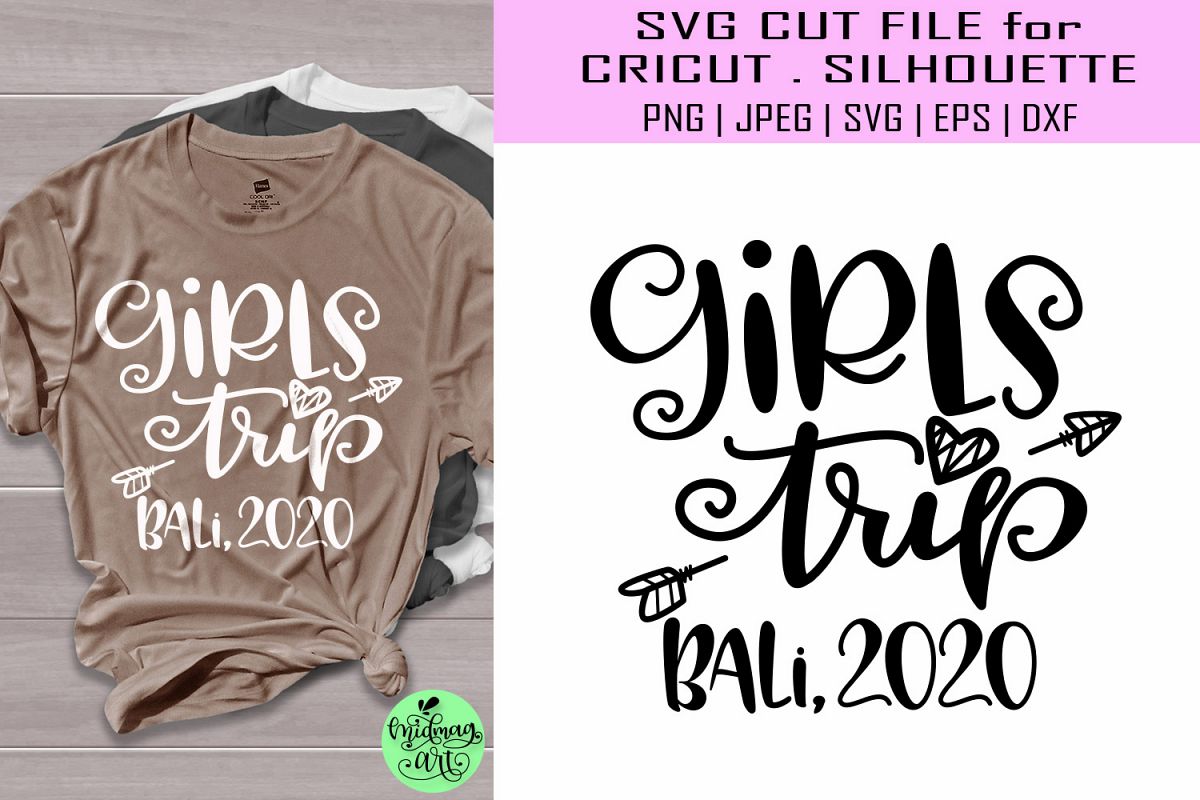 Girls trip bali 2020 svg example image 1