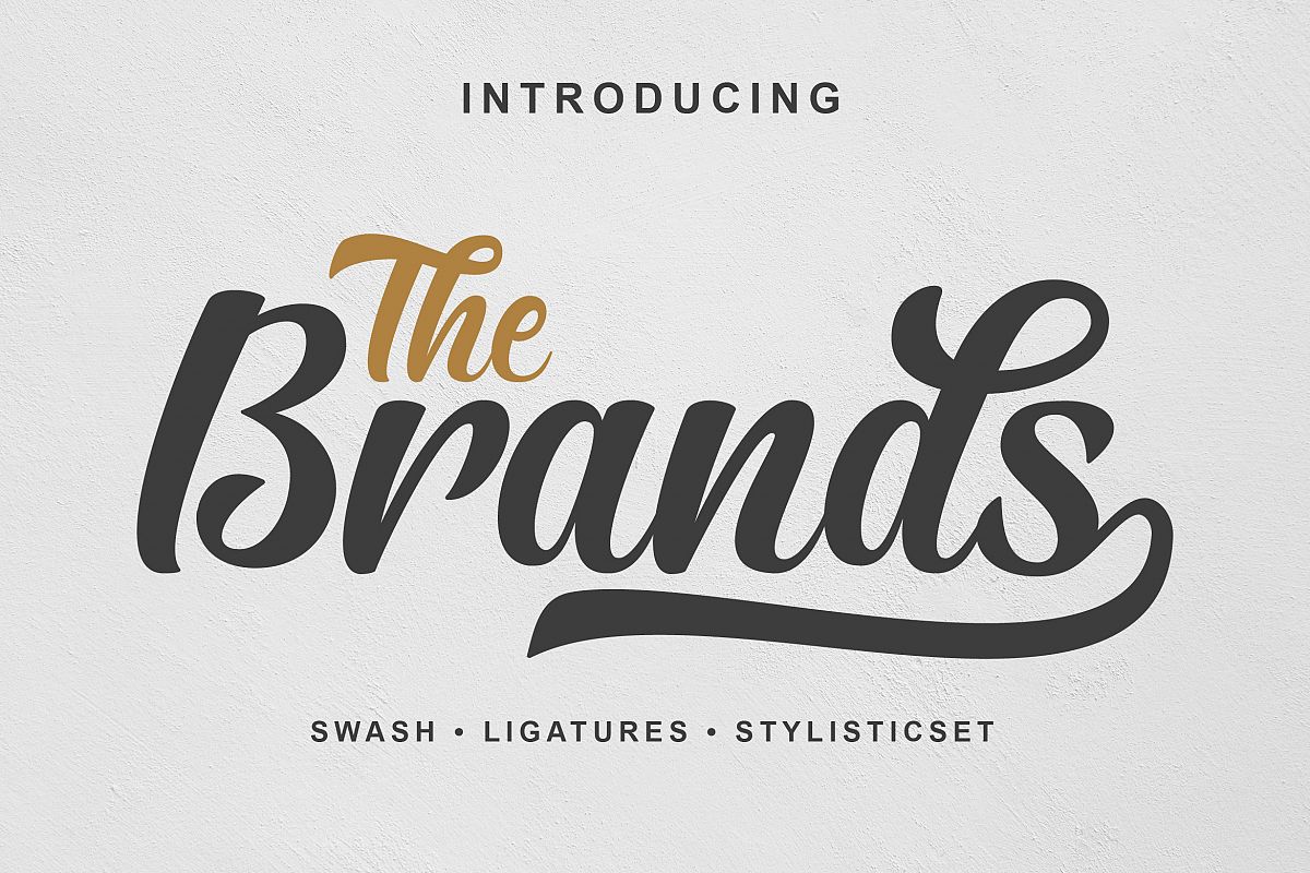 The Brands Font example image 1