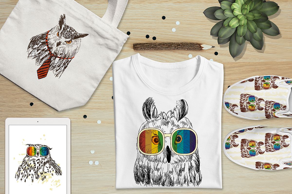 Fashion owls set example image 1