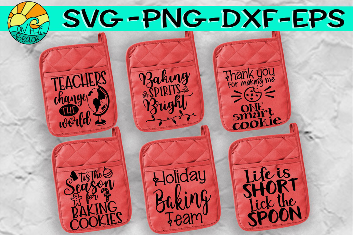 Baking Bundle - Potholders Oven Mitt Designs - Six Pack example image 1