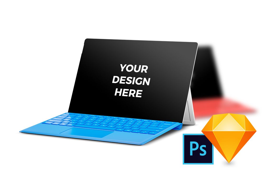 9x Microsoft Surface Pro 4 Mockups example image 1