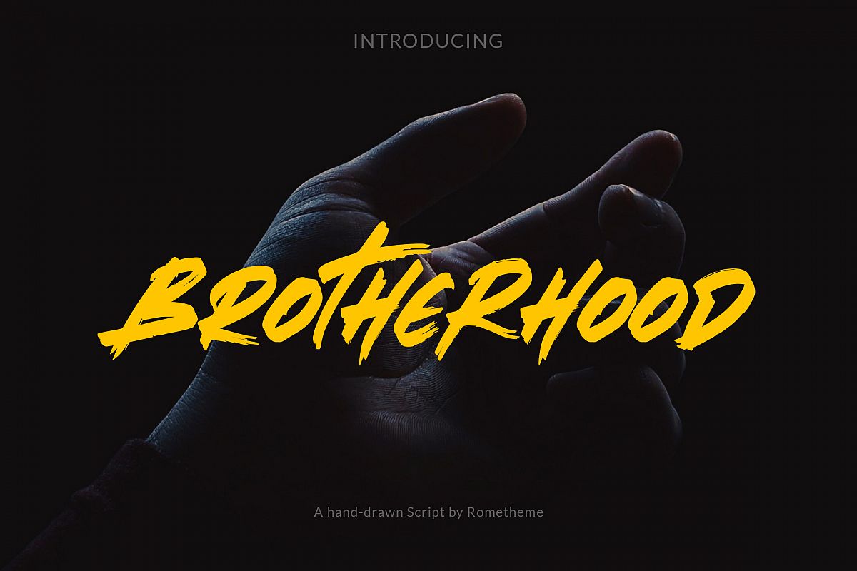 Brotherhood - Brush Script Font example image 1