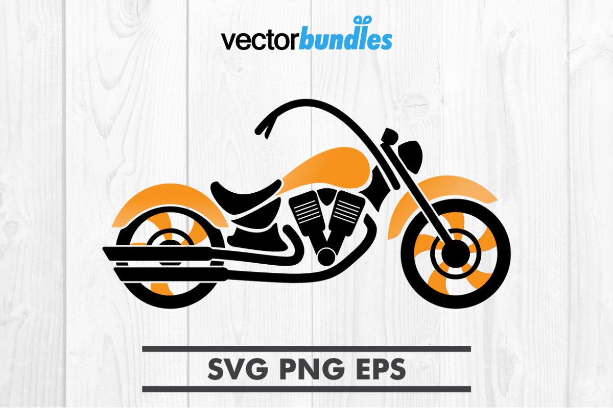 Motorcycle clip art svg example image 1