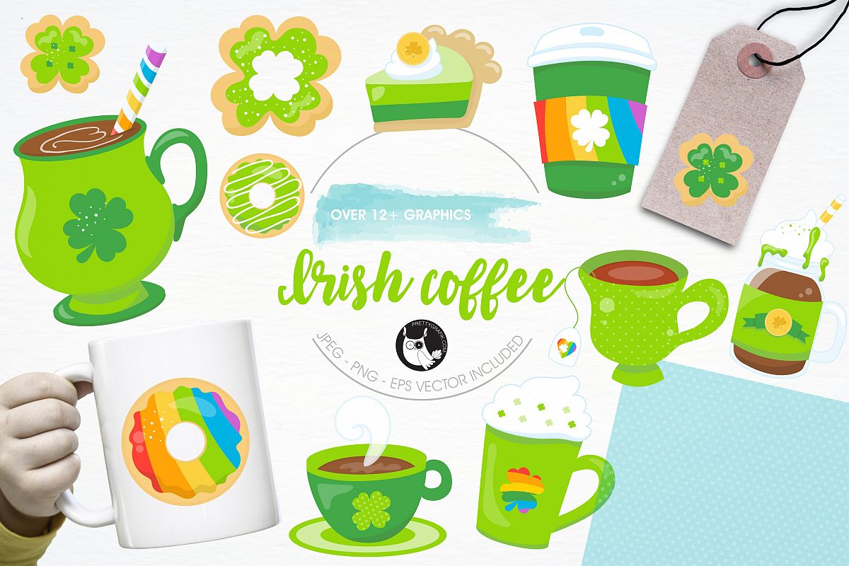 Irish coffee graphics and illustrations example image 1