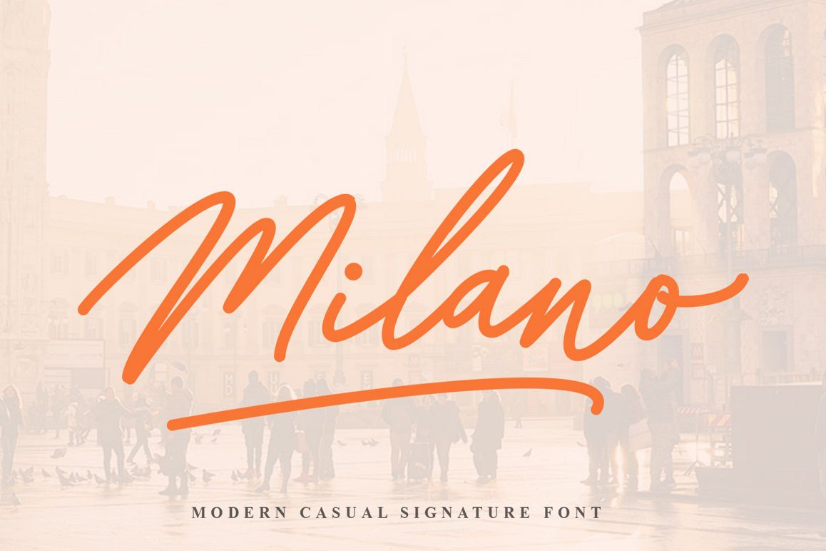 Milano Signature Font example image 1