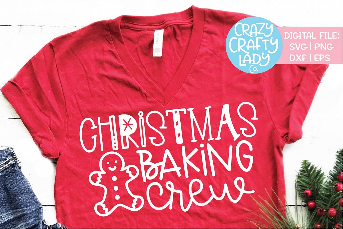 Christmas Baking Crew SVG DXF EPS PNG Cut File example image 1