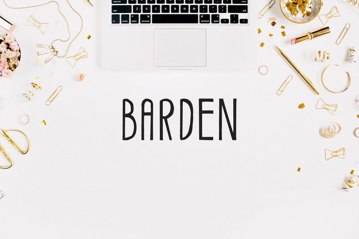 Barden Handmade Font example image 1