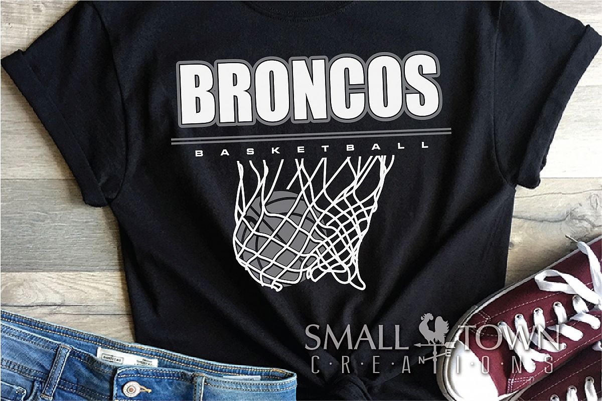 Bronco, Broncos Basketball, Team, Sport, PRINT, CUT & DESIGN example image 1